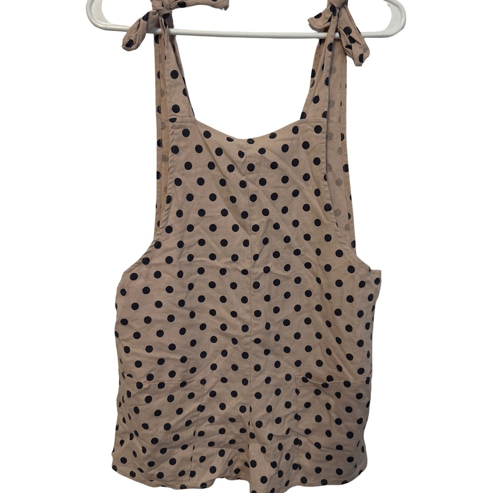 Polka Dot Tan Jumpsuit